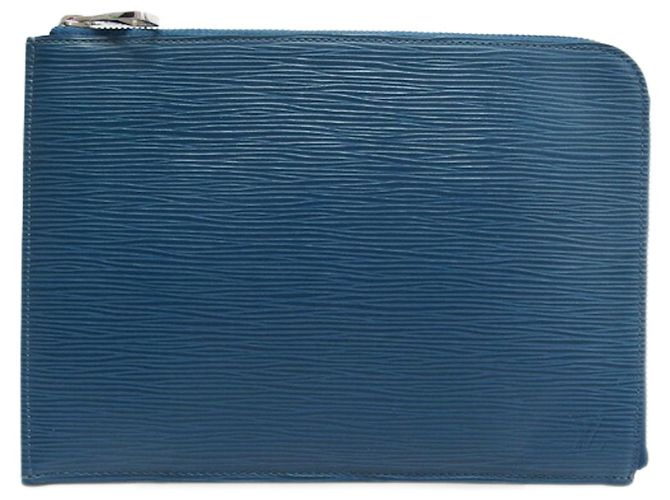 Pochette Jules PM en Épi de Louis Vuitton Bleu clair