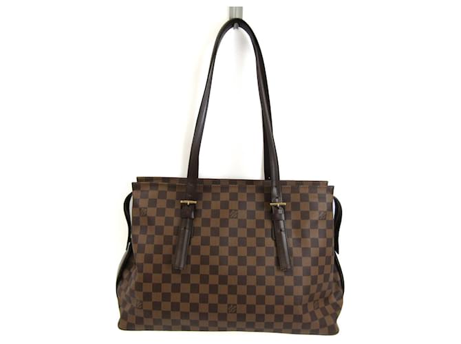 Sac à épaule Chelsea Damier Louis Vuitton Toile Damier ebène  ref.1515197