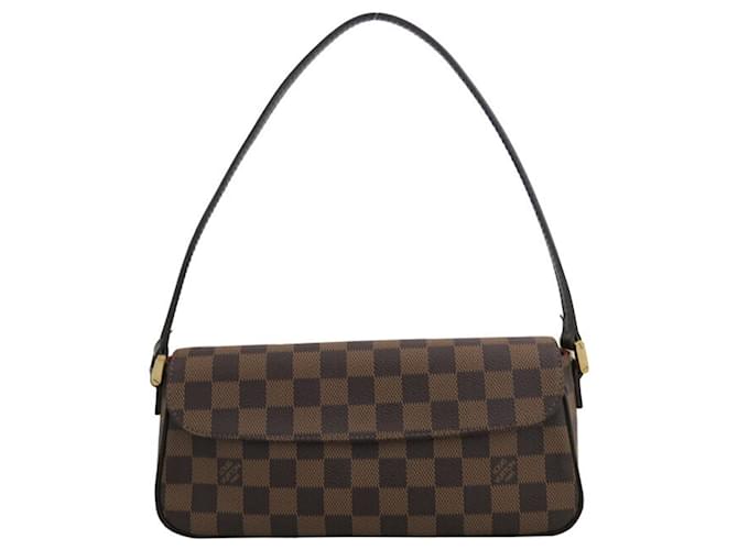 Sac à épaule Damier Recoleta de Louis Vuitton Toile Marron  ref.1515201