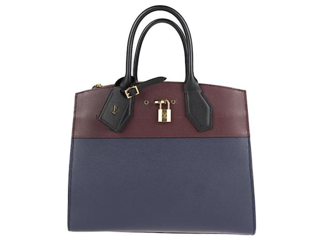 Sac à main City Steamer MM de Louis Vuitton Noir Bordeaux  ref.1515205