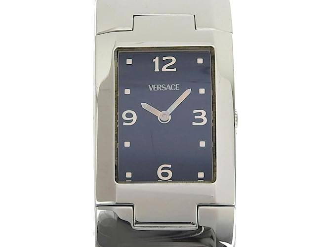 Relógio analógico feminino em aço inoxidável Versace com movimento quartz  ref.1515222