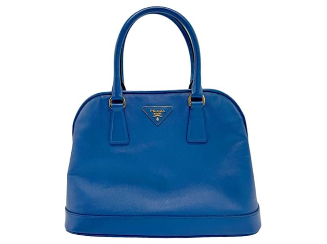 Prada Saffiano Azul Cuero  ref.1515249