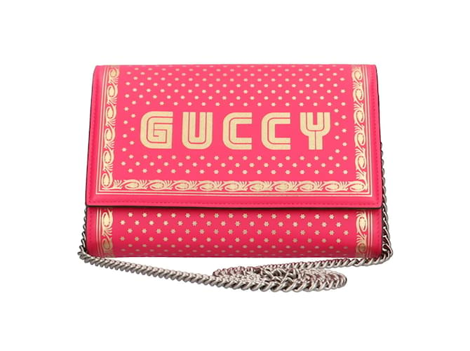 Bolso de Hombro Sega Gucci GUCCI GUCCY Rosa Cuero  ref.1515256