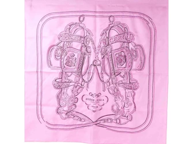 Silk In Hermès Hermes BRIDES de GALA Silk Scarf Pink  ref.1515264