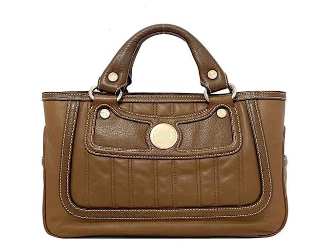 Boogie Céline Celine Brown Leather Handbag  ref.1515271