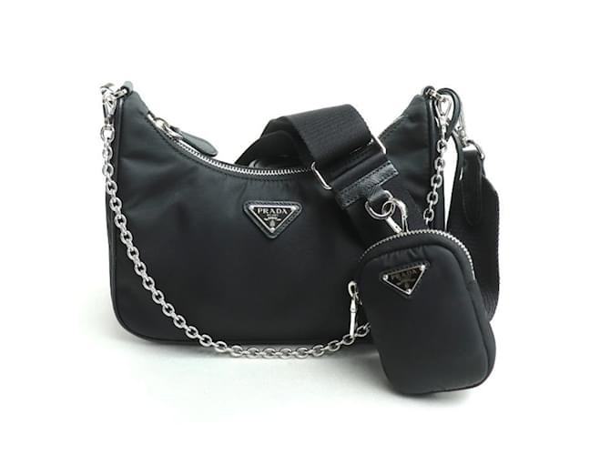 Prada Re-Edition 2005 Re-Nylon Shoulder Bag Black  ref.1515295