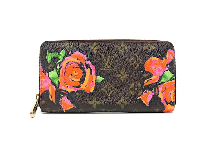 Carteira Zippy Rose Monograma Marrom Louis Vuitton Couro envernizado  ref.1515308