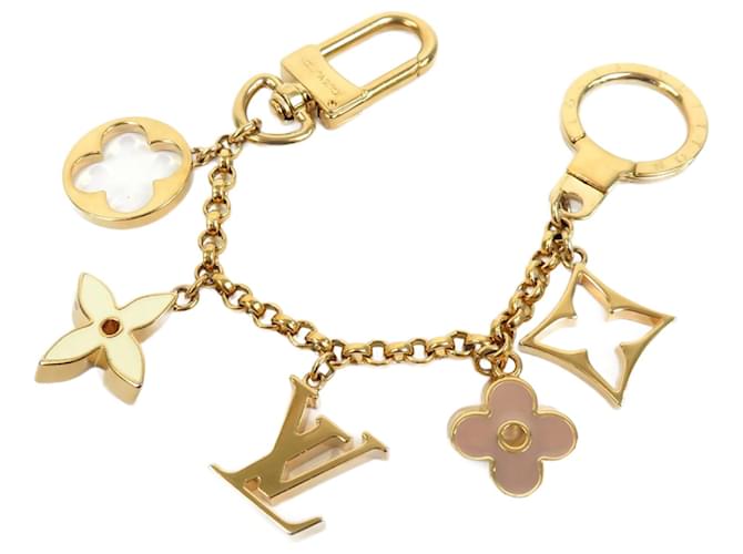 Louis Vuitton Fleur de Monogram Charm Golden Metal Enamel  ref.1515311