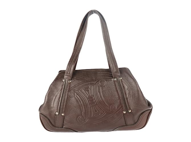 Céline Celine braune Lederhandtasche  ref.1515321