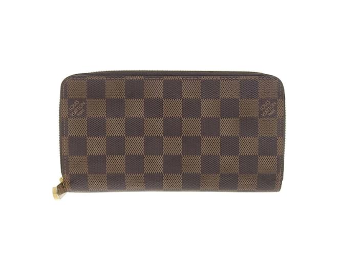 Carteira longa redonda Zippy Damier Louis Vuitton Rosa Damier ebene Lona  ref.1515322