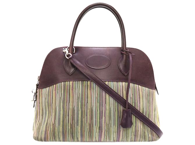 Hermès Bolsa Hermes Bolide 31 em Raisin Bordeaux Bezerro-como bezerro  ref.1515330