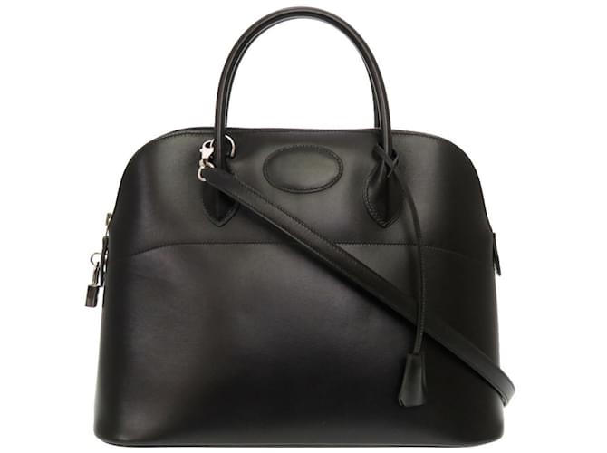 Hermès Bolsa Hermes Bolide 35 Preto Bezerro-como bezerro  ref.1515331