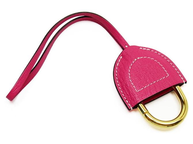 Hermès Hermes Key Ring Charm Pink Diamond  ref.1515336