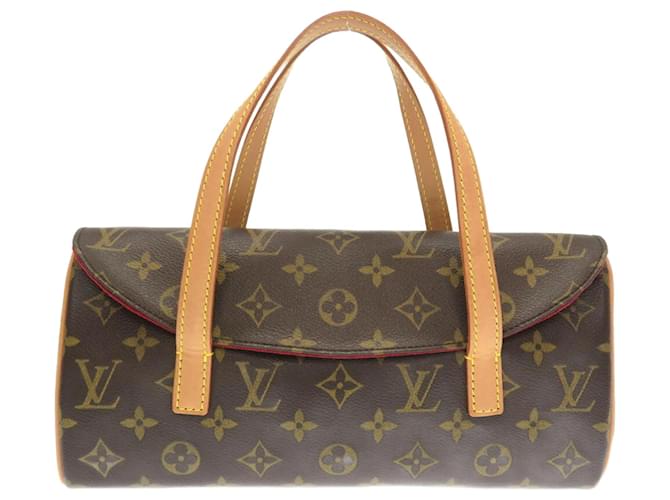 Sac à main Sonatine Monogram Louis Vuitton Cuir vernis Marron  ref.1515356