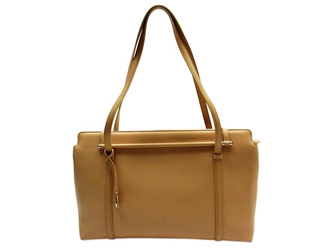 Sac à épaule en cuir beige Cartier  ref.1515370