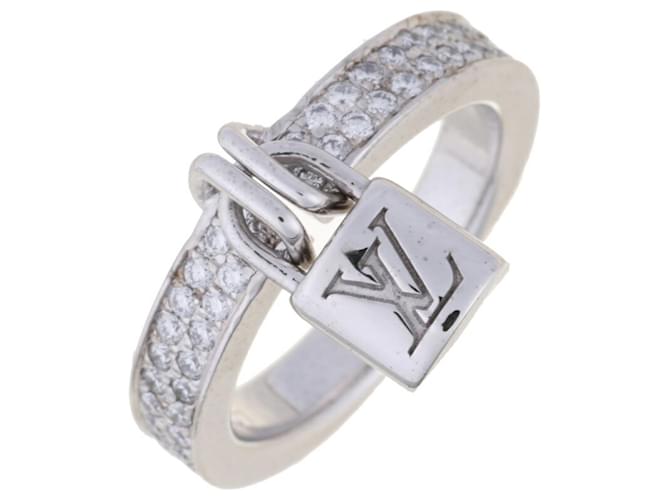 Autres bijoux Bague Berg Lock It pour femmes Louis Vuitton Or blanc Doré  ref.1515373