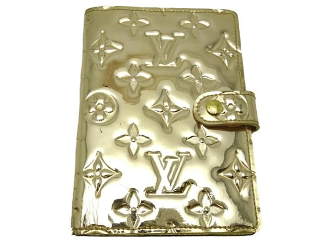 Louis Vuitton Monogram Miroir Agenda PM Notebook Cover Golden Plastic  ref.1515374