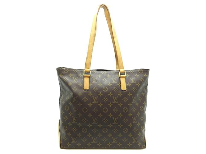 Sac à main Cabas Mezzo pour femmes Louis Vuitton Cuir vernis Marron Monogramme  ref.1515377