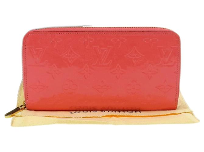 Portefeuille Long Vernis Louis Vuitton en Rose Litchi Cuir vernis  ref.1515432