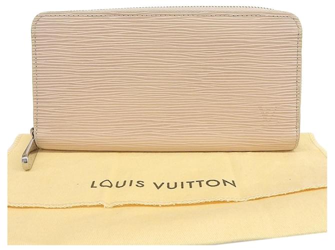 Portefeuille Zippy Epi Louis Vuitton Cuir Beige  ref.1515460