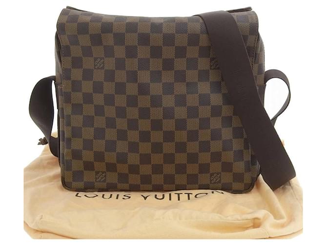 Sac à épaule Damier Naviglio Louis Vuitton Toile Damier ebène  ref.1515491