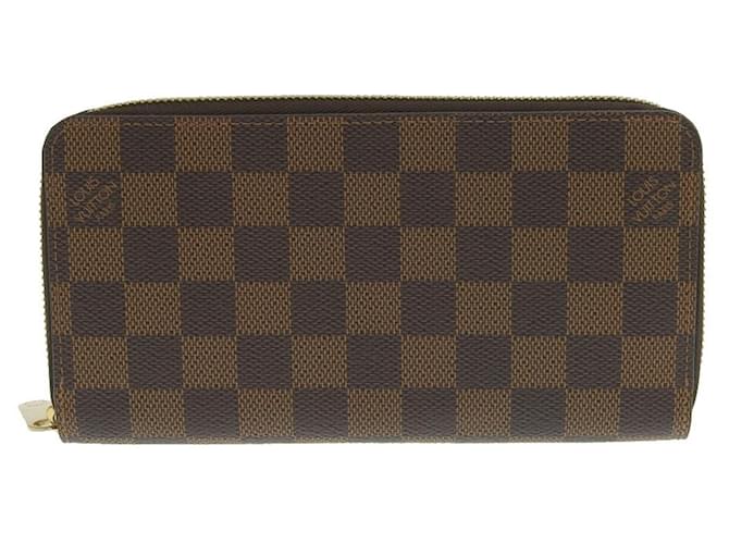 Portefeuille long en toile Damier Louis Vuitton Rose Damier ebène  ref.1515501