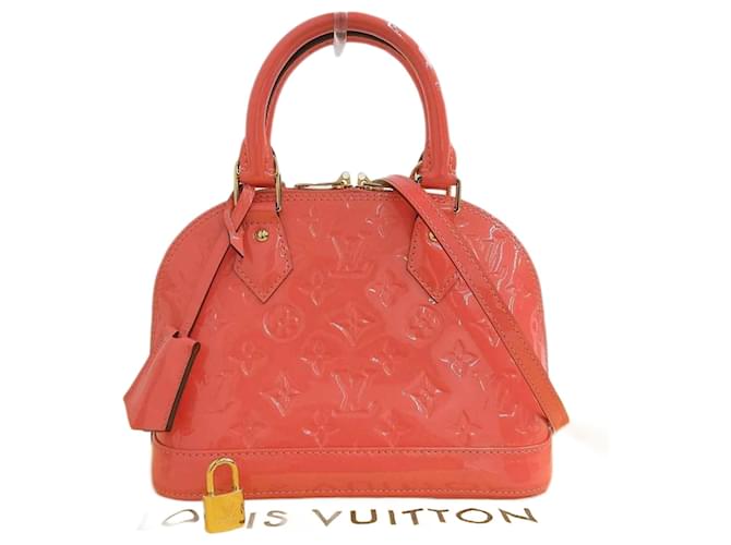 Bolso Alma BB en Monogram Vernis de Louis Vuitton Rosa Charol  ref.1515511