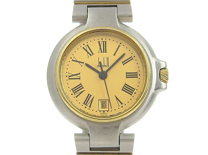 Alfred Dunhill Reloj de pulsera chapado en oro Dunhill Millennium Plata Dorado