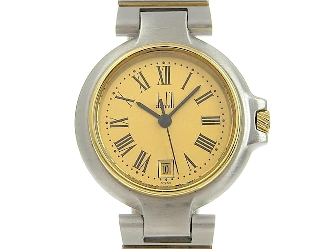 Alfred Dunhill Reloj de pulsera chapado en oro Dunhill Millennium Plata Dorado  ref.1515524