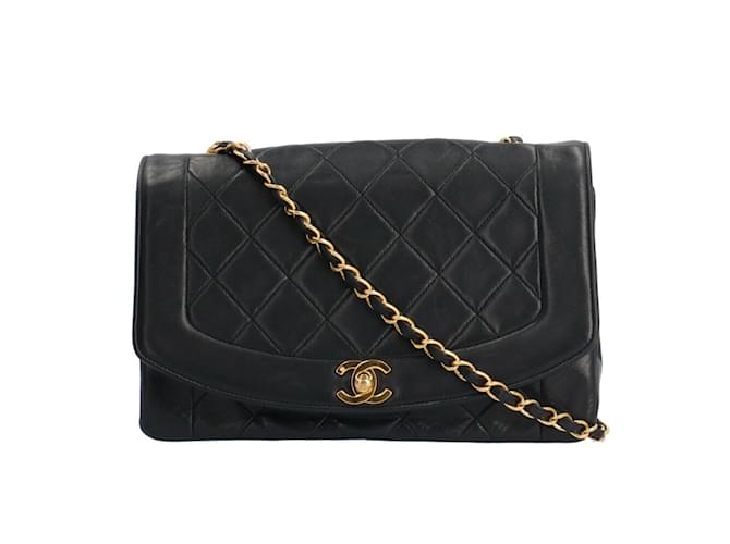 Sac à épaule Chanel Diana Noir  ref.1515536