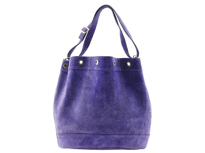 Hermès Hermes Market GM Shoulder Bag Purple Suede  ref.1515586