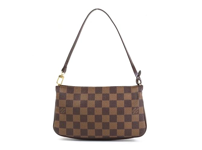 Bolso de mano de lona Damier Louis Vuitton Castaño Damier ebene Lienzo  ref.1515599