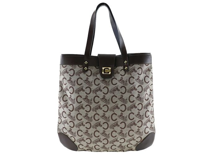 Céline Borsa Tote Celine C Macadam Marrone
