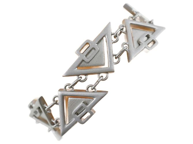 Pulsera de encanto plateada Bottega Veneta