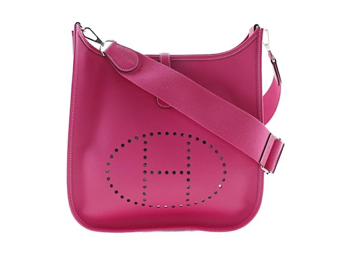 Hermès Hermes Evelyn 3PM Shoulder Bag Pink Leather  ref.1515639