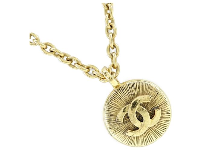 Chanel Coco Mark Vintage Gold Plated Necklace Gold-plated  ref.1515647