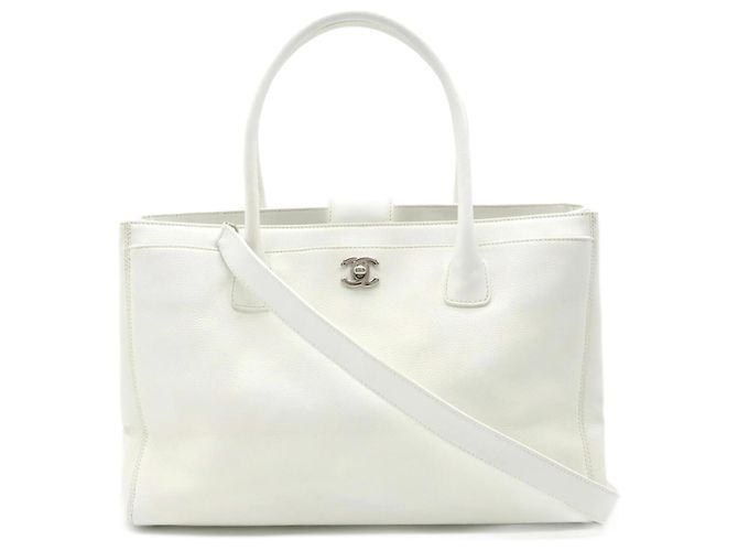 Executive Bolso tote Coco Mark de la línea ejecutiva Chanel Blanco