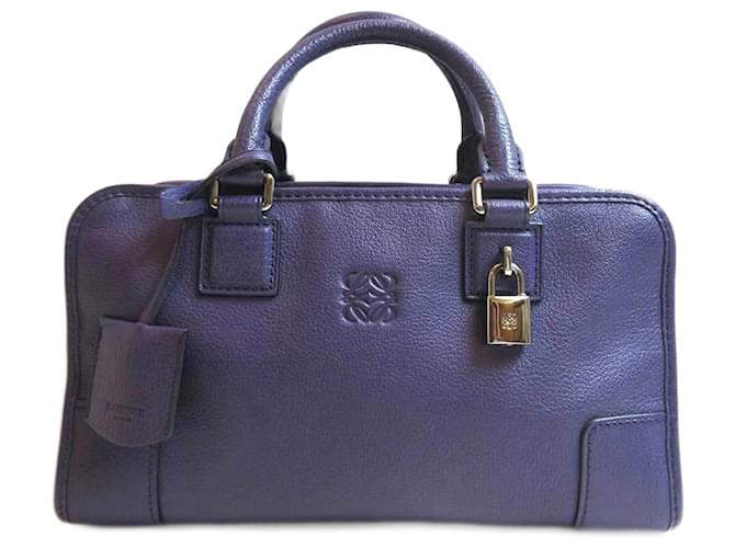 Loewe Amazona 28 Handtasche aus lila Leder  ref.1515672