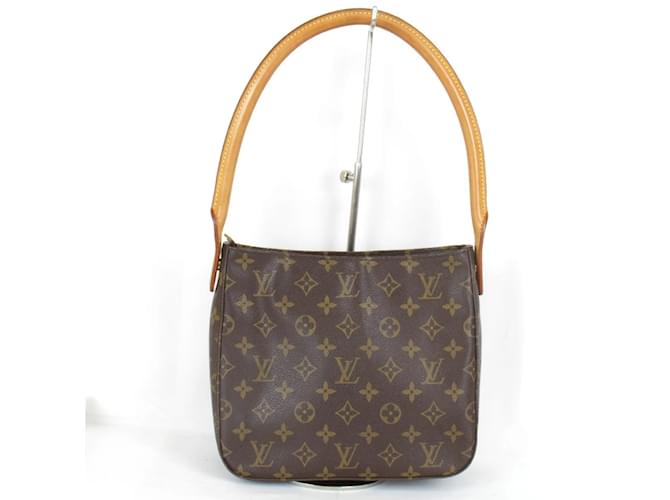 Bolsa de Ombro Louis Vuitton Looping MM Monograma Couro envernizado  ref.1515774