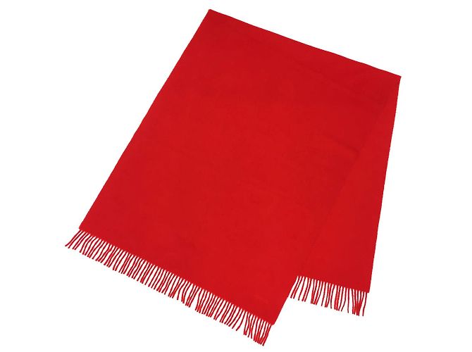 Hermès Hermes Cashmere Schal in Rot