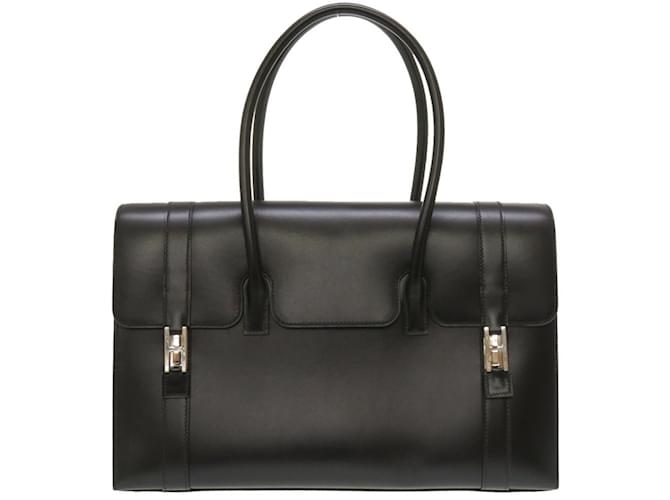 Hermès Hermes Drag 2 Handbag in Black Box Calf Leather Pony-style calfskin  ref.1515891