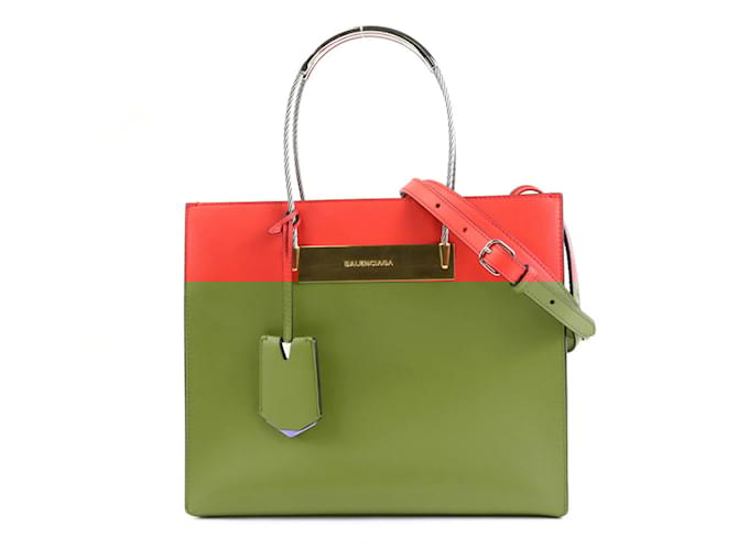 Balenciaga Red Leather Handbag ref.1516108 Joli Closet