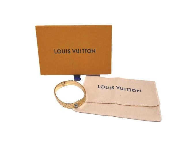 Pulseira de punho dourada Louis Vuitton Dourado