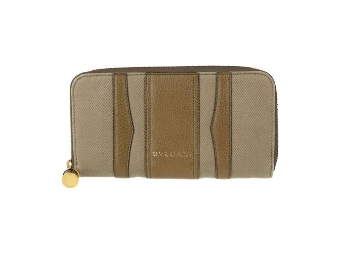 Bulgari Bvlgari B Zero One Geldbörse Braun Khaki