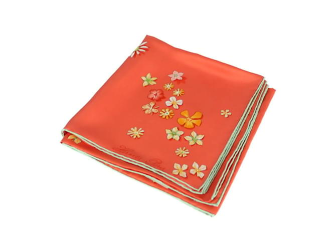 Hermès Hermes Flower Power Carre 90 Scarf Pink Multiple colors Silk  ref.1516362