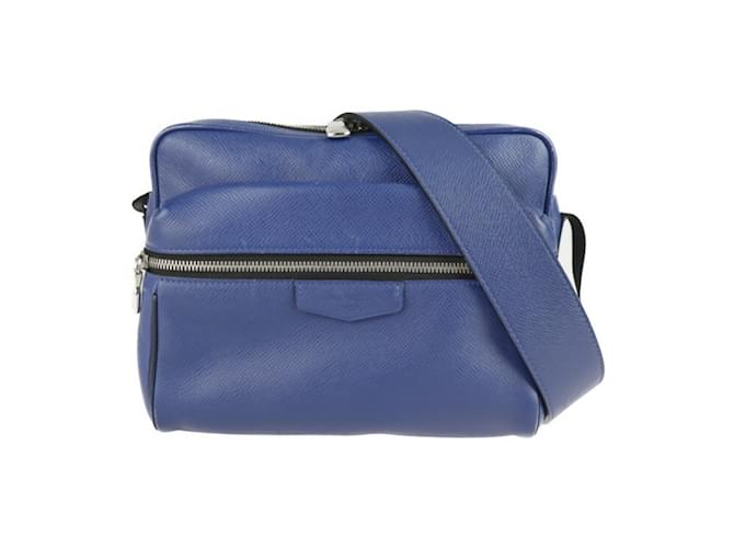 Louis Vuitton Taiga Cobalt Outdoor Messenger PM Shoulder Bag Blue Leather  ref.1516364