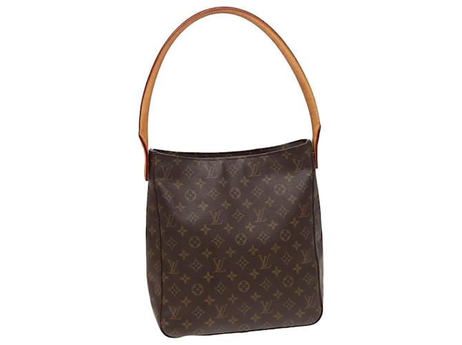 Louis Vuitton Looping Marrom Lona  ref.1516522