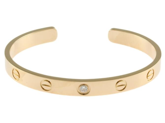 Cartier Love Open Bangle in 18K Yellow Gold with Diamond  ref.1516531