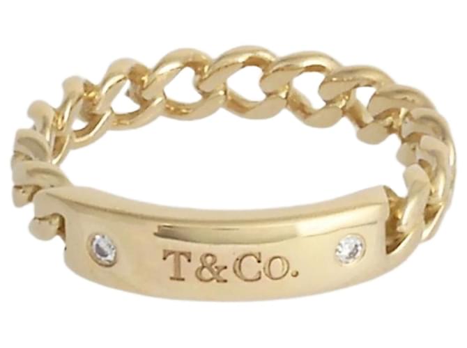 Tiffany & Co Tiffany Microlink Ring aus 18K Gelbgold Gelbes Gold  ref.1516596