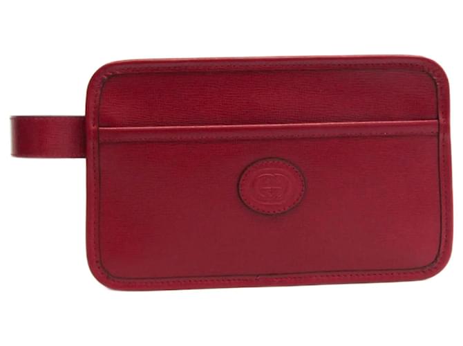 Gucci Interlocking Travel Case 625764 Red Leather  ref.1516622